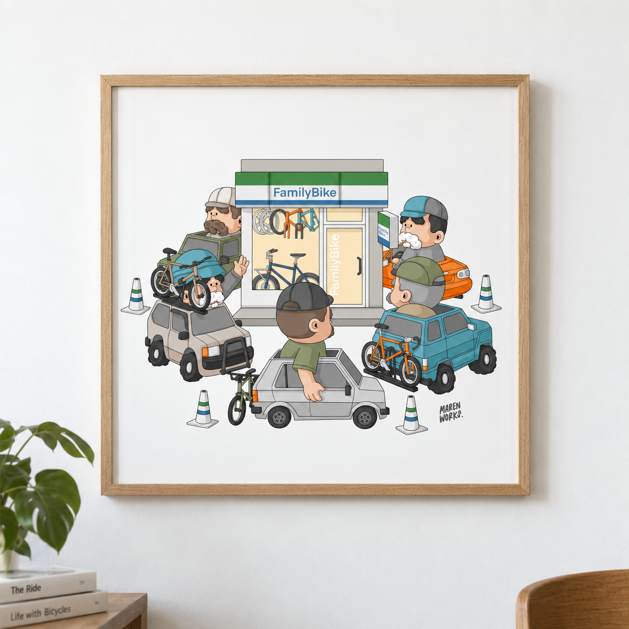 BICYCLE CONVENIENCE STORE — Canvas Art Print